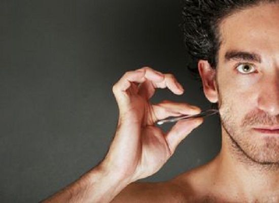 man Ingrown facial Hair