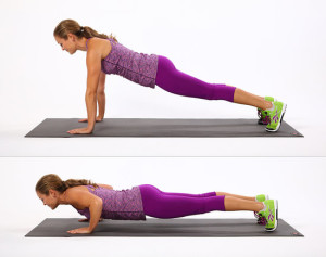 woman doing Push Ups 